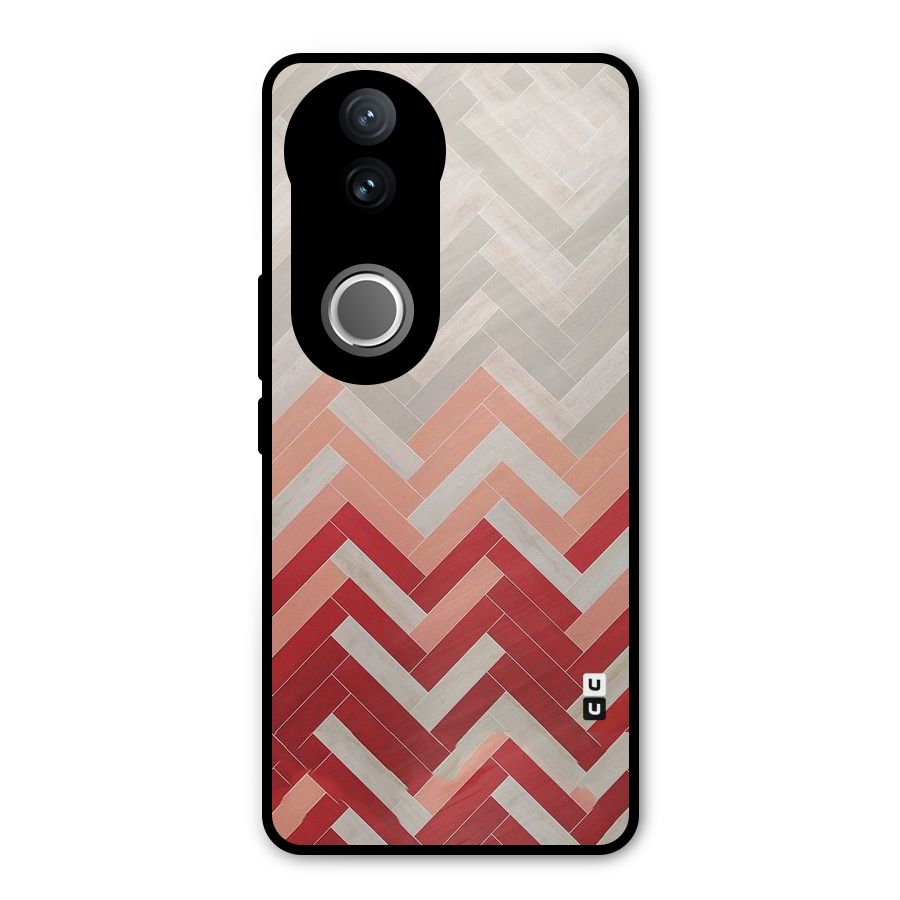Reds and Greys Metal Back Case for Vivo V50e