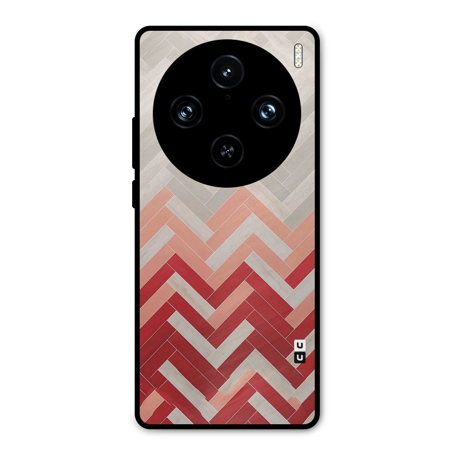 Reds and Greys Metal Back Case for Vivo X100 Pro