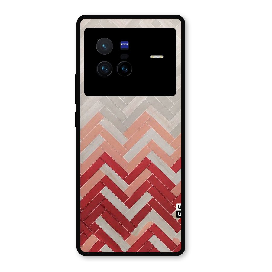 Reds and Greys Metal Back Case for Vivo X80