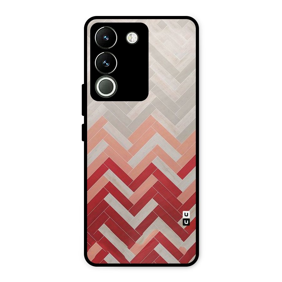 Reds and Greys Metal Back Case for Vivo Y200
