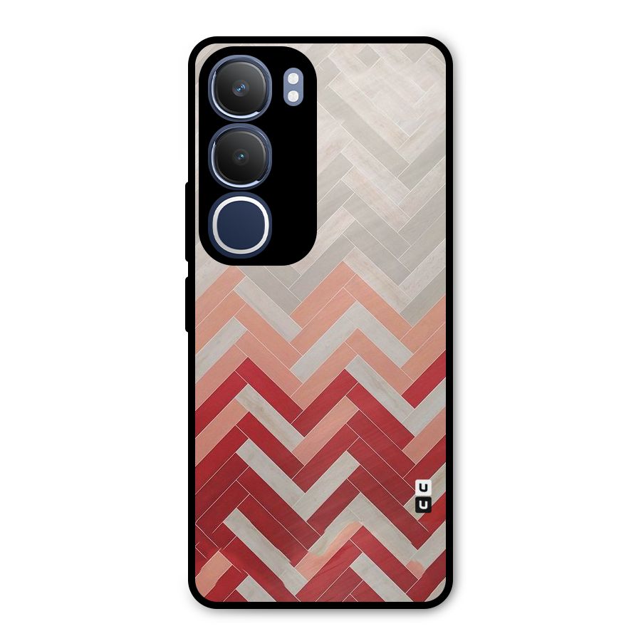 Reds and Greys Metal Back Case for Vivo Y29