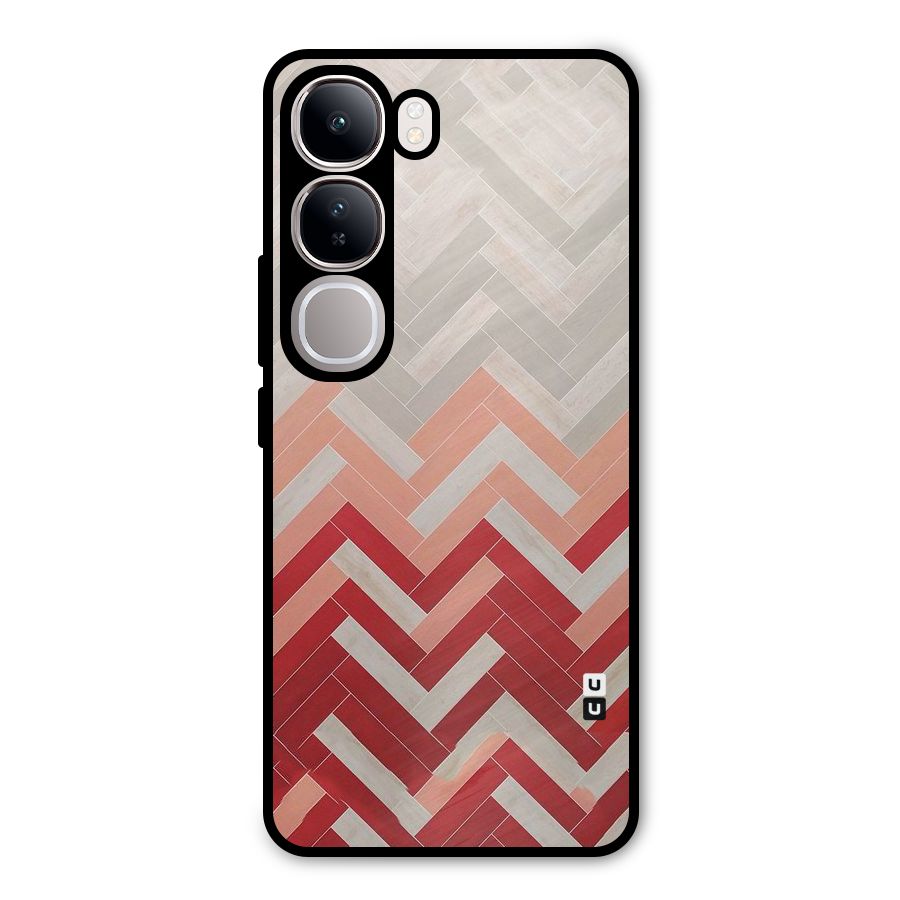 Reds and Greys Metal Back Case for Vivo Y300