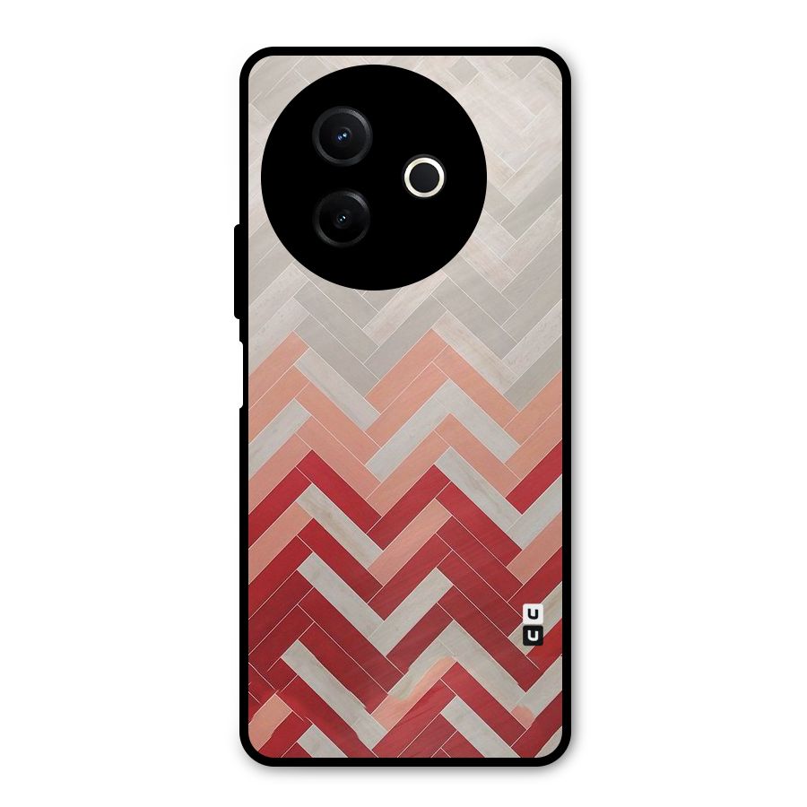 Reds and Greys Metal Back Case for Vivo Y39