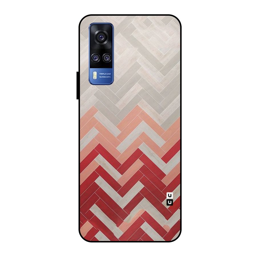 Reds and Greys Metal Back Case for Vivo Y51