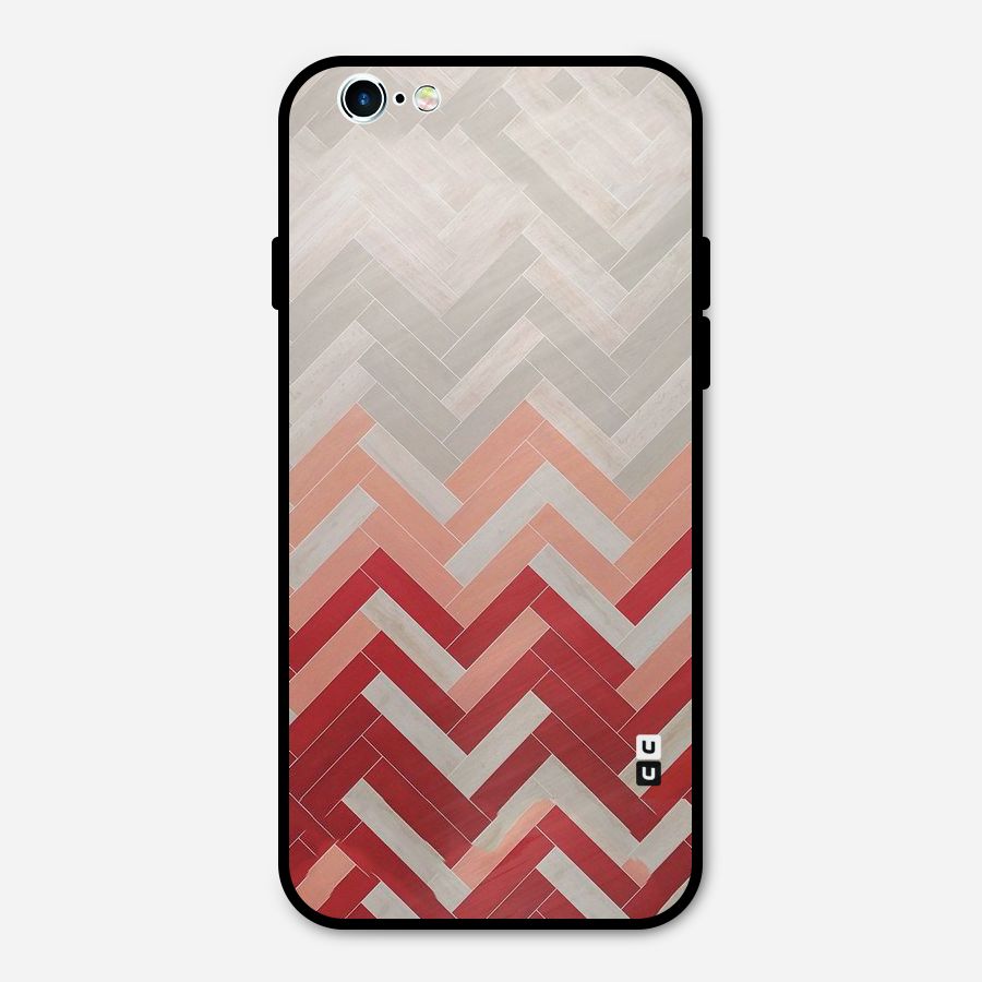 Reds and Greys Metal Back Case for iPhone 6 6s