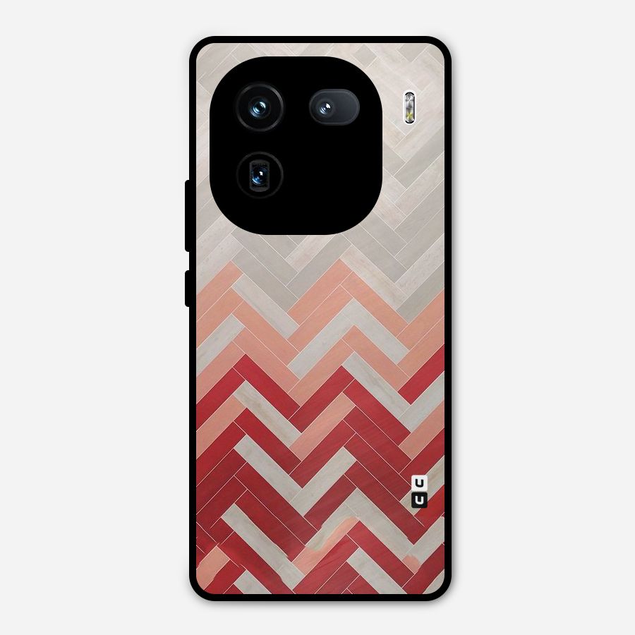 Reds and Greys Metal Back Case for iQOO 12