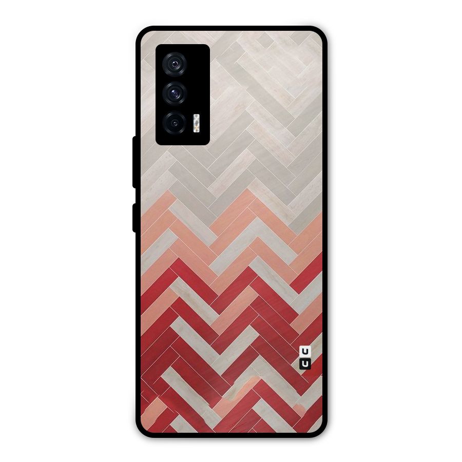 Reds and Greys Metal Back Case for iQOO 7 5G