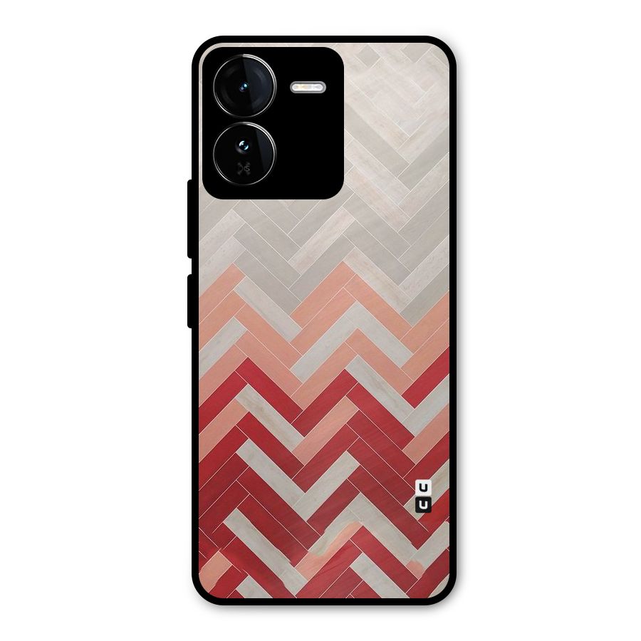 Reds and Greys Metal Back Case for iQOO Z9