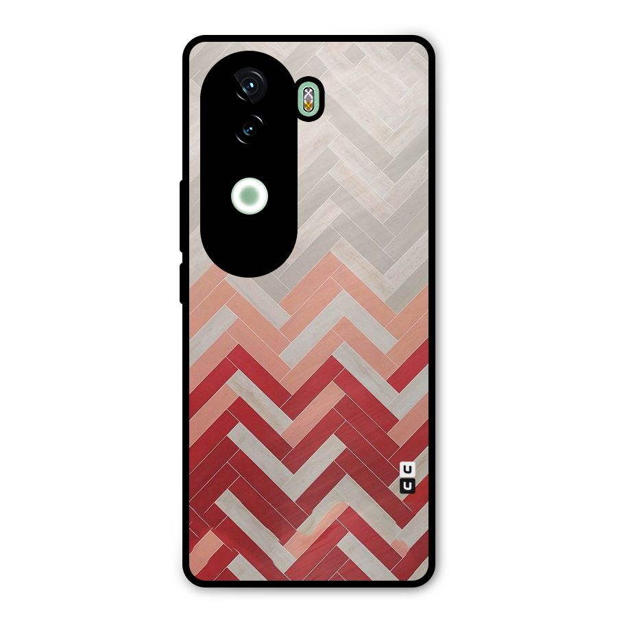 Reds and Greys Metal Back Case for iQOO Z9s