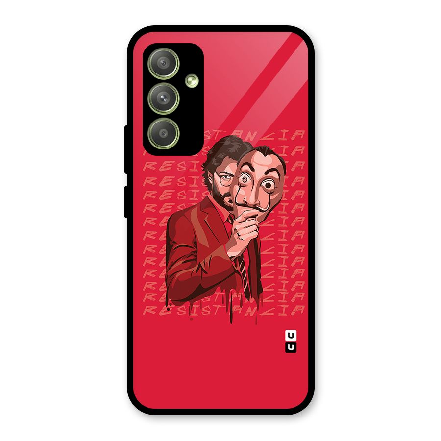 Resistancia Professor Art Glass Back Case for Galaxy A54