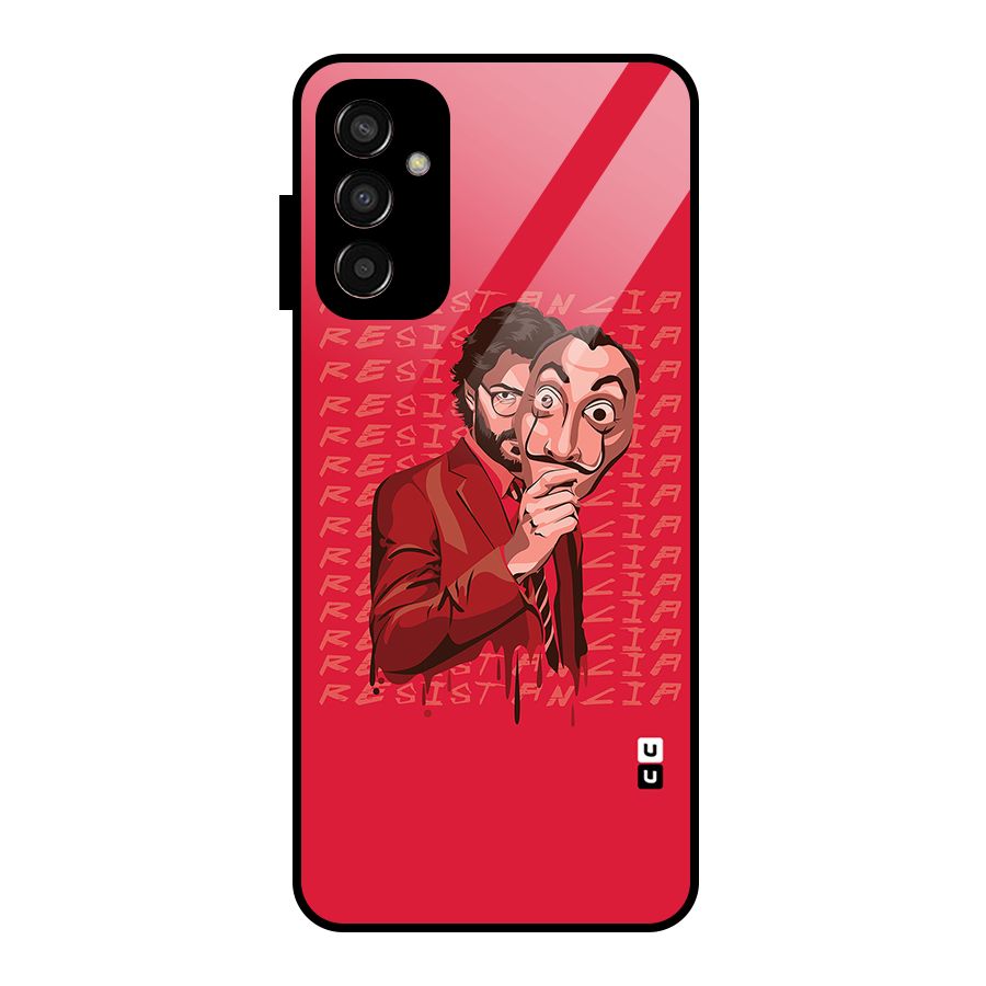 Resistancia Professor Art Glass Back Case for Galaxy F13