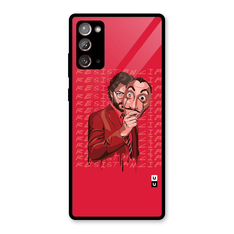 Resistancia Professor Art Glass Back Case for Galaxy Note 20