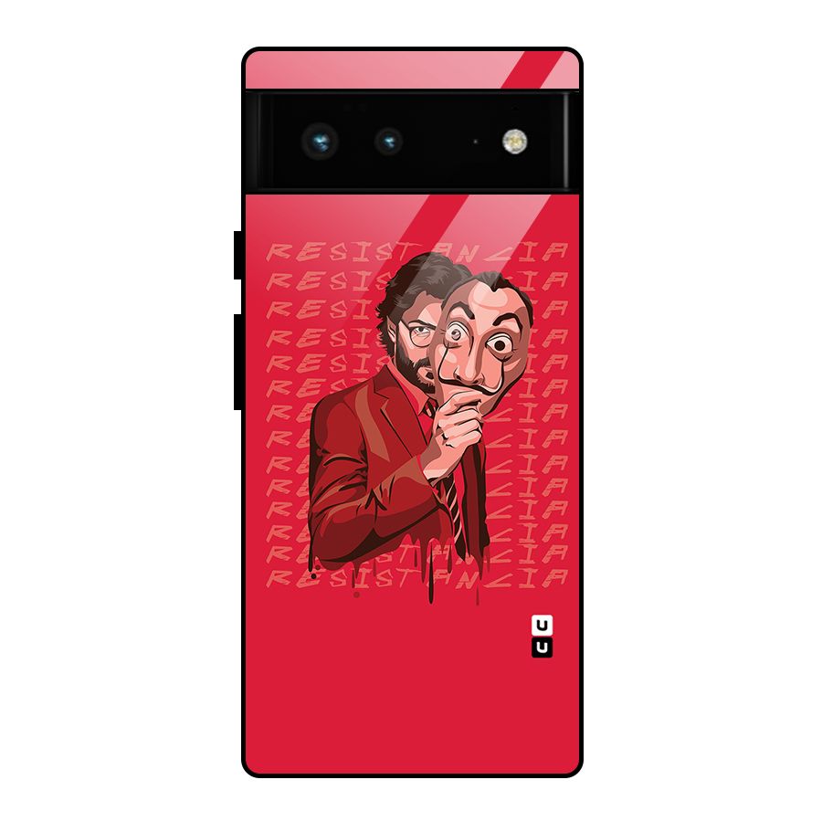 Resistancia Professor Art Glass Back Case for Google Pixel 6