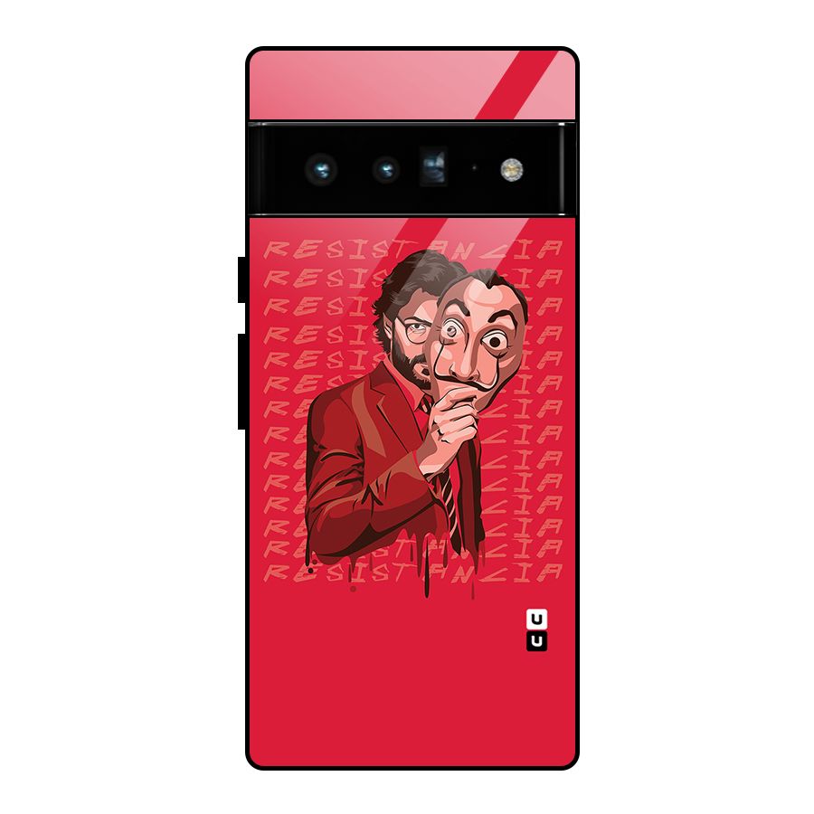 Resistancia Professor Art Glass Back Case for Google Pixel 6 Pro