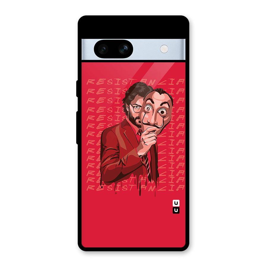 Resistancia Professor Art Glass Back Case for Google Pixel 7a
