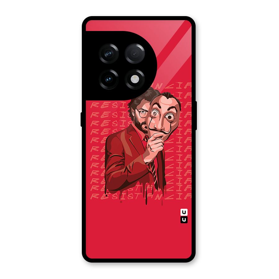 Resistancia Professor Art Glass Back Case for OnePlus 11R