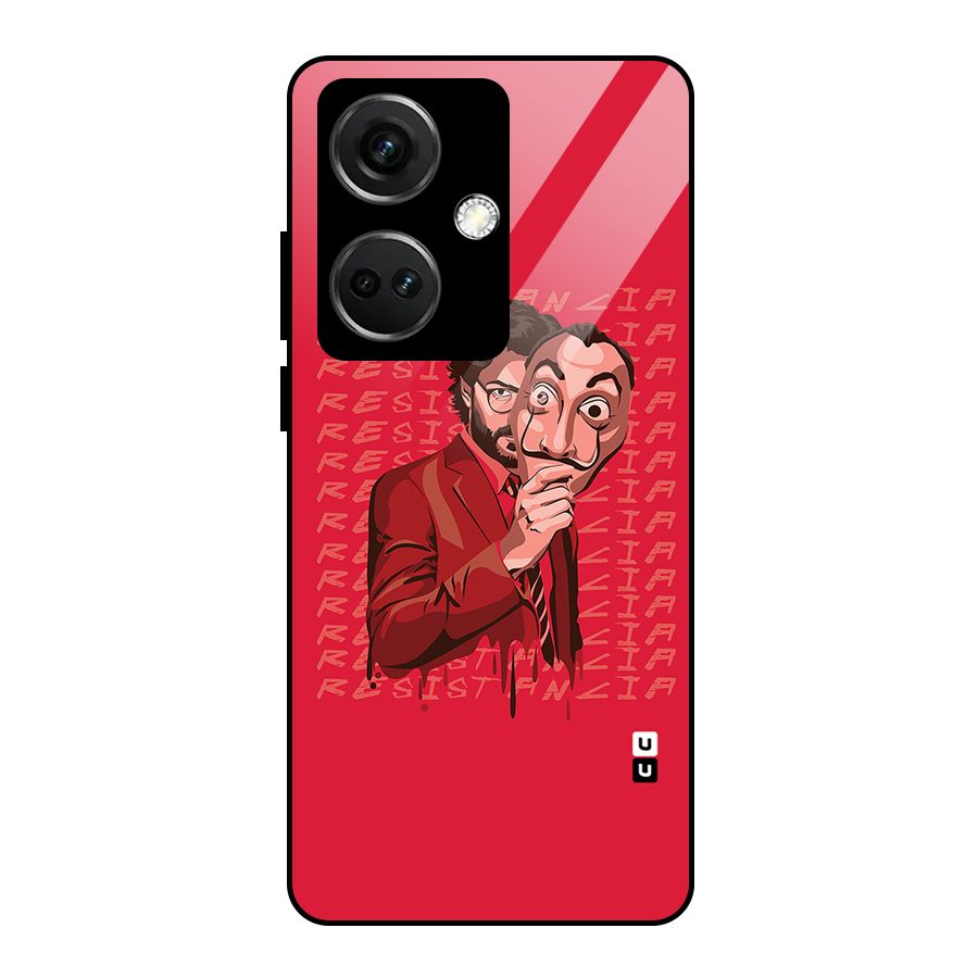 Resistancia Professor Art Glass Back Case for OnePlus Nord CE 3 5G