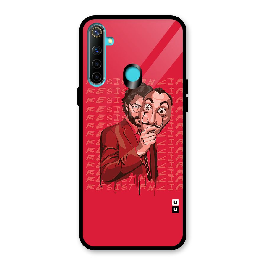 Resistancia Professor Art Glass Back Case for Realme 5