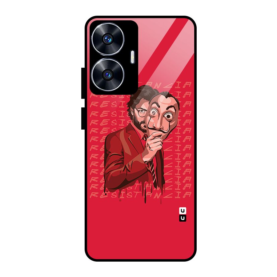 Resistancia Professor Art Glass Back Case for Realme Narzo N55