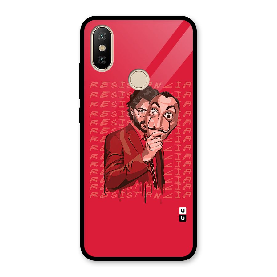 Resistancia Professor Art Glass Back Case for Redmi A2