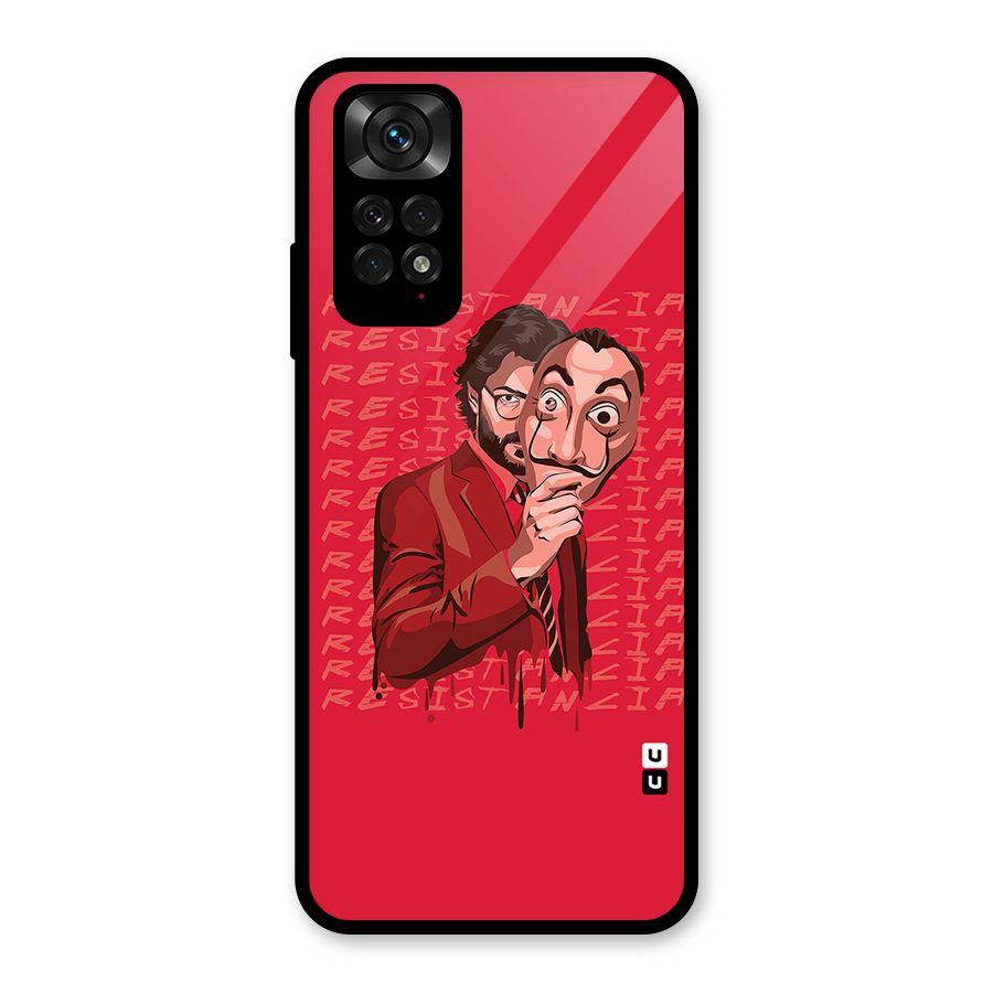 Resistancia Professor Art Glass Back Case for Redmi Note 11S