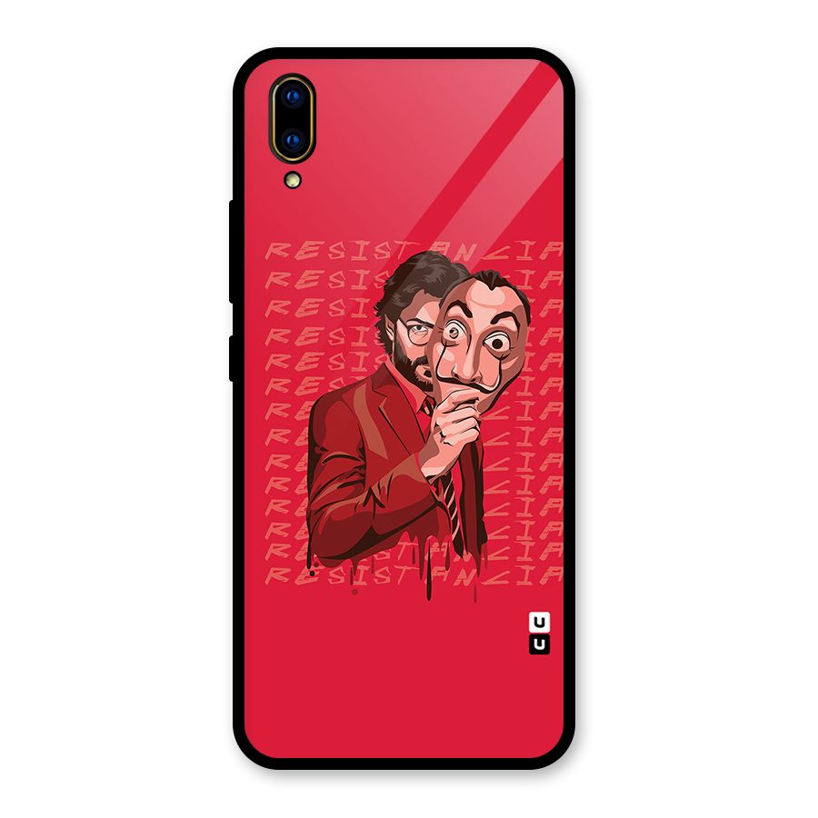 Resistancia Professor Art Glass Back Case for Vivo V11 Pro