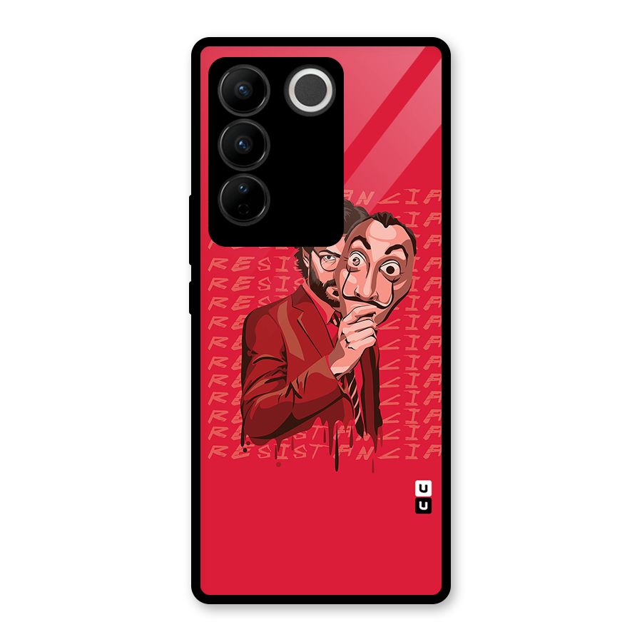 Resistancia Professor Art Glass Back Case for Vivo V27