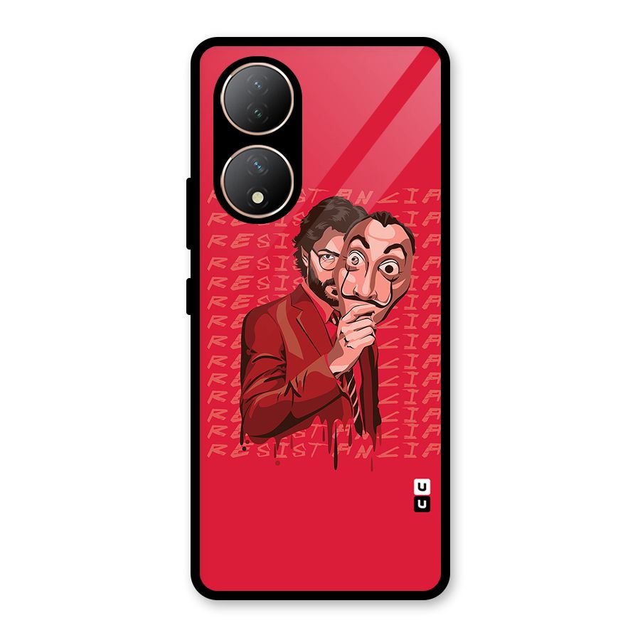 Resistancia Professor Art Glass Back Case for Vivo Y100A