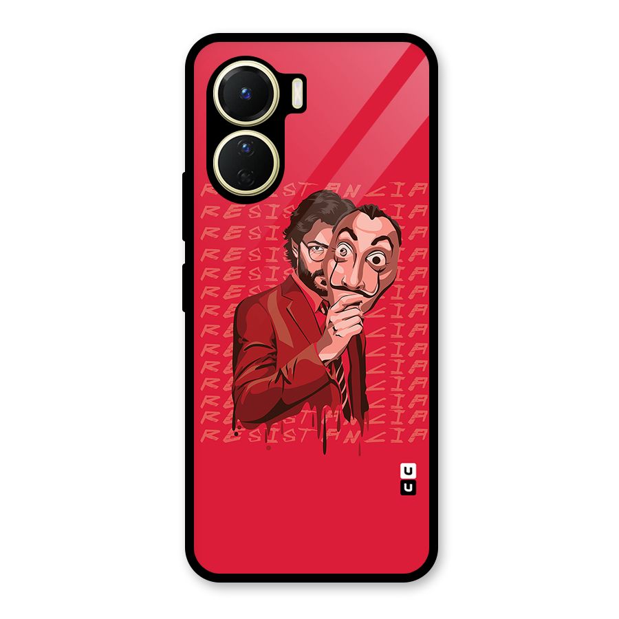 Resistancia Professor Art Glass Back Case for Vivo Y16