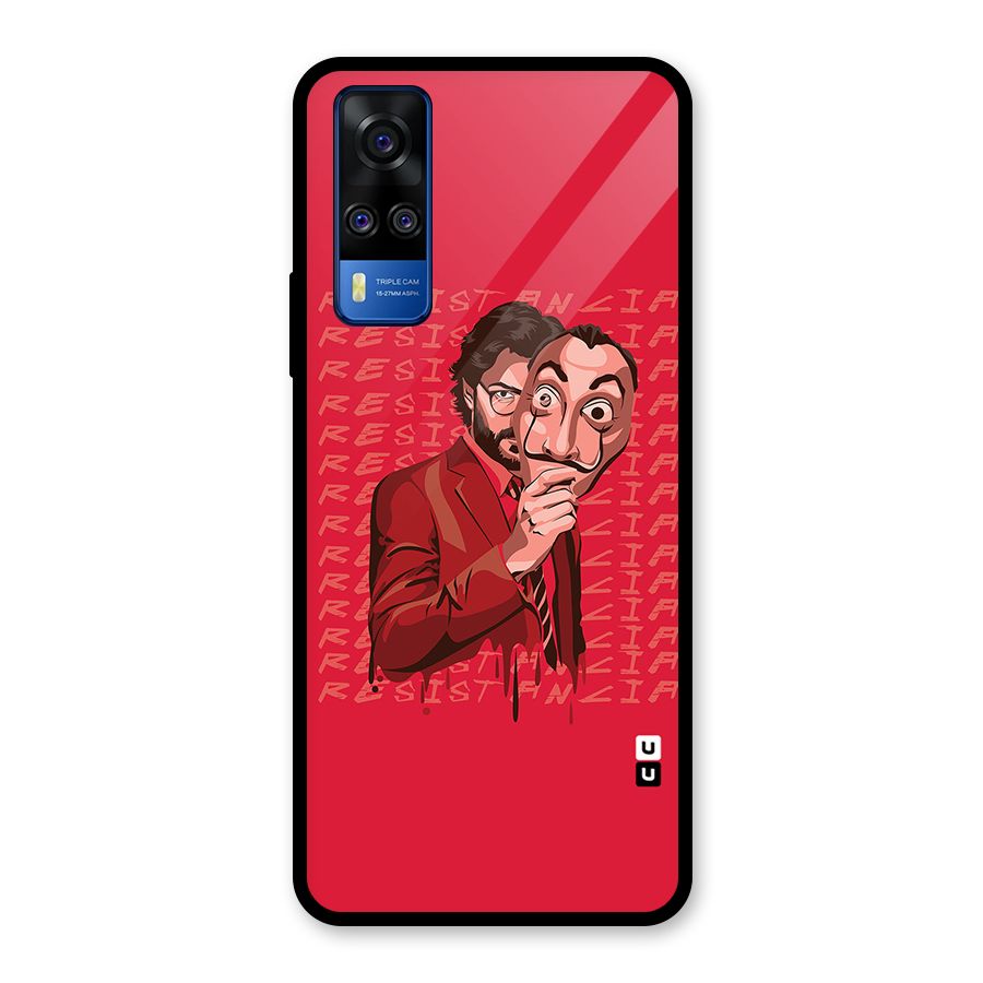Resistancia Professor Art Glass Back Case for Vivo Y31