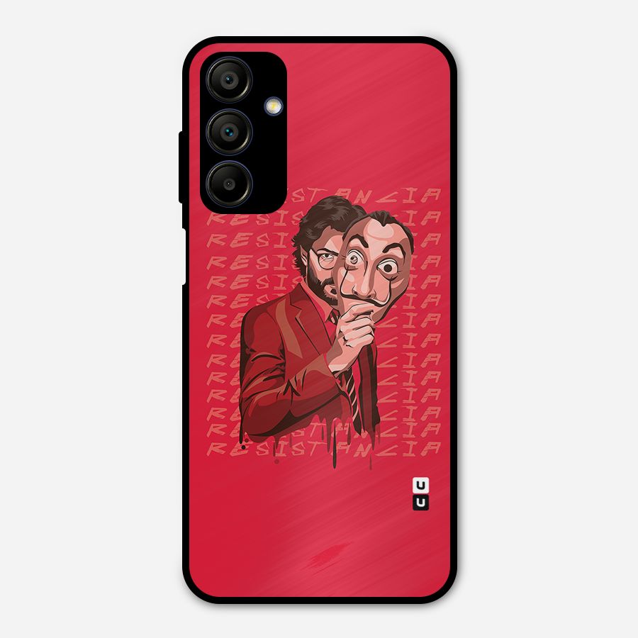 Resistancia Professor Art Metal Back Case for Galaxy A15 5G