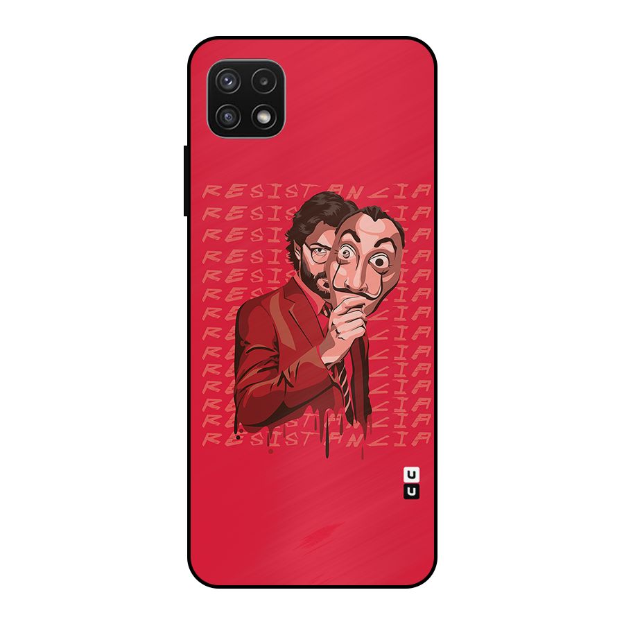 Resistancia Professor Art Metal Back Case for Galaxy A22 5G