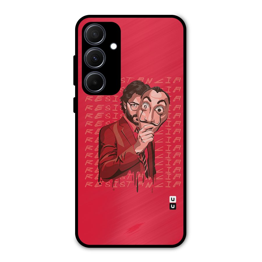 Resistancia Professor Art Metal Back Case for Galaxy A35