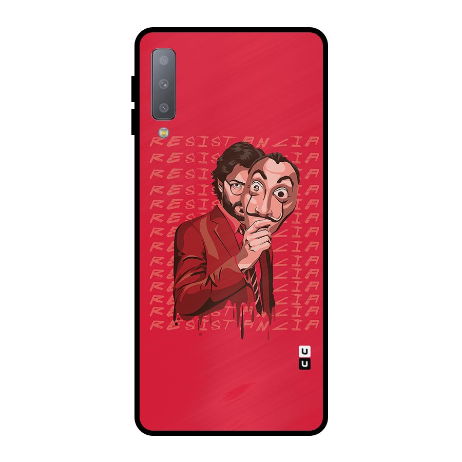 Resistancia Professor Art Metal Back Case for Galaxy A7 (2018)