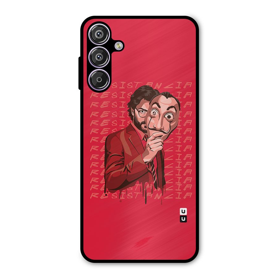 Resistancia Professor Art Metal Back Case for Galaxy F15