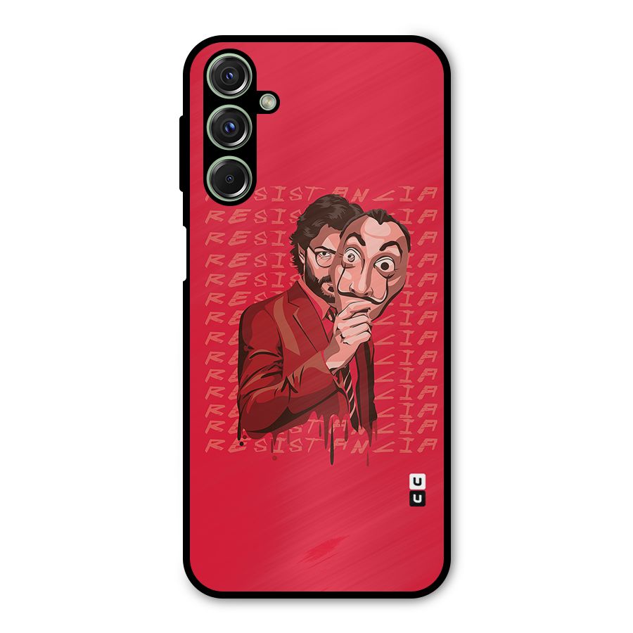 Resistancia Professor Art Metal Back Case for Galaxy F34