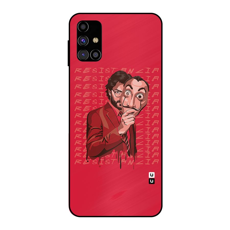 Resistancia Professor Art Metal Back Case for Galaxy M31s