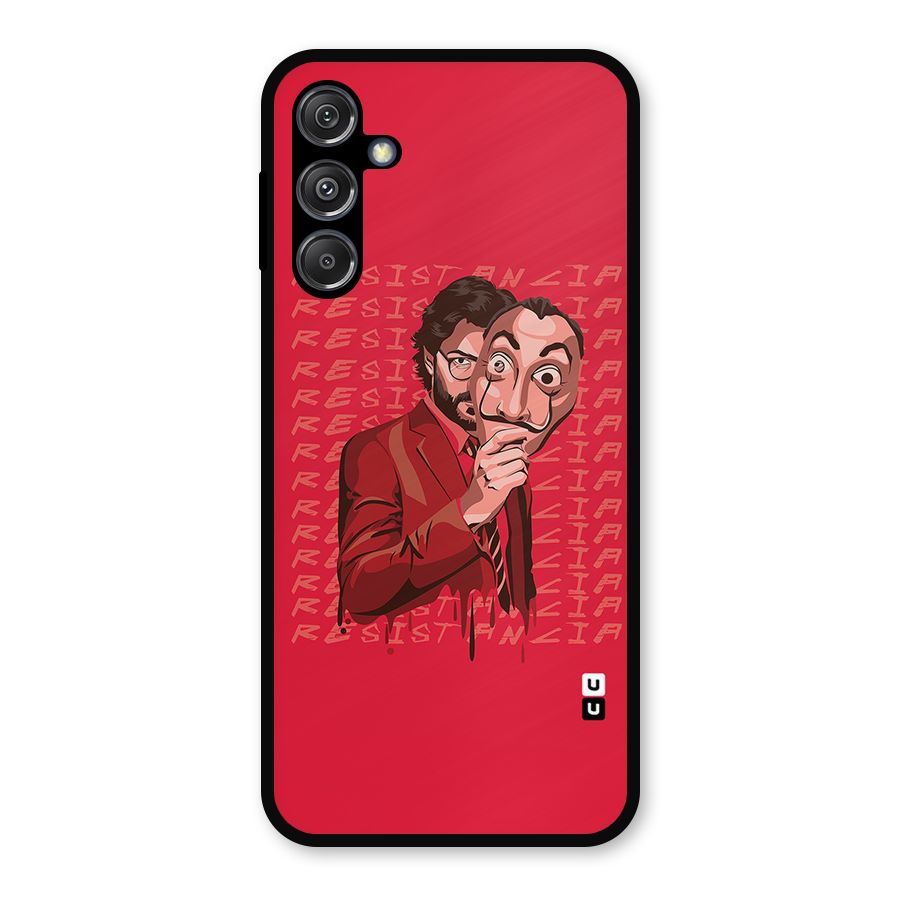 Resistancia Professor Art Metal Back Case for Galaxy M34 5G