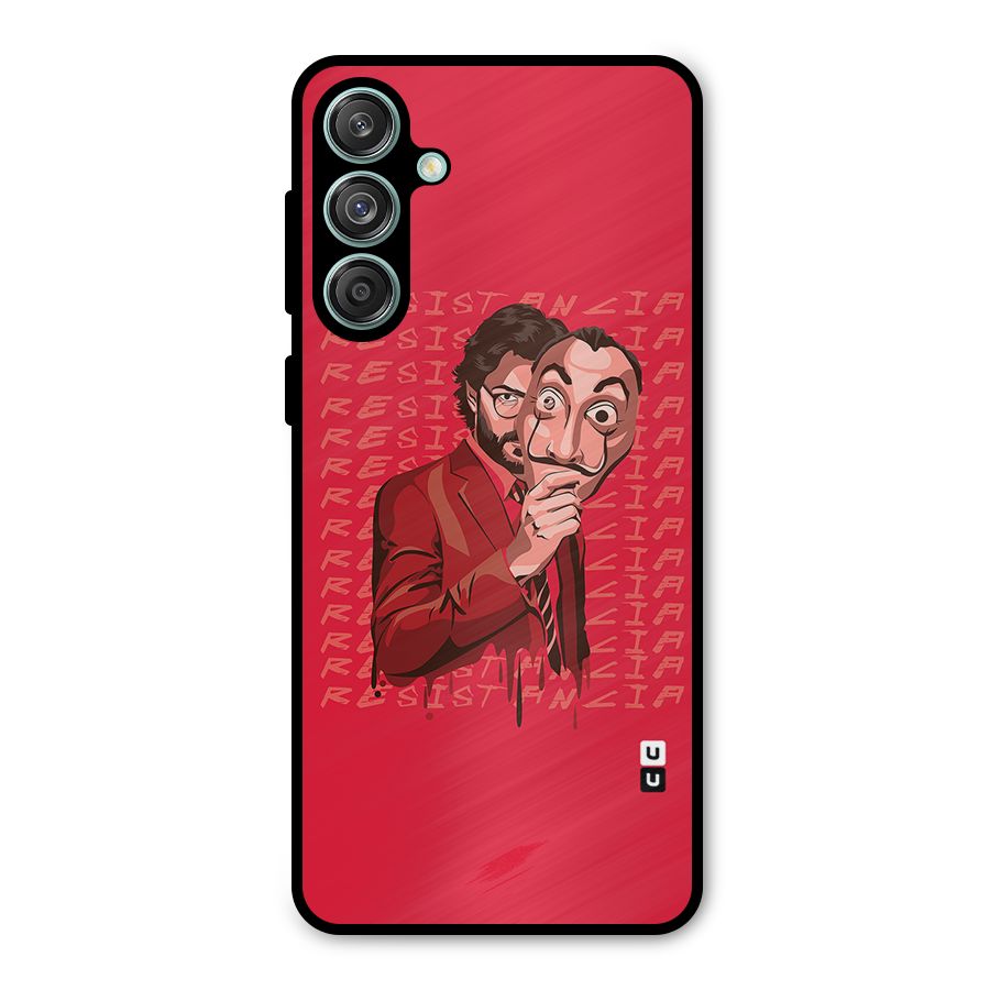 Resistancia Professor Art Metal Back Case for Galaxy M55 5G