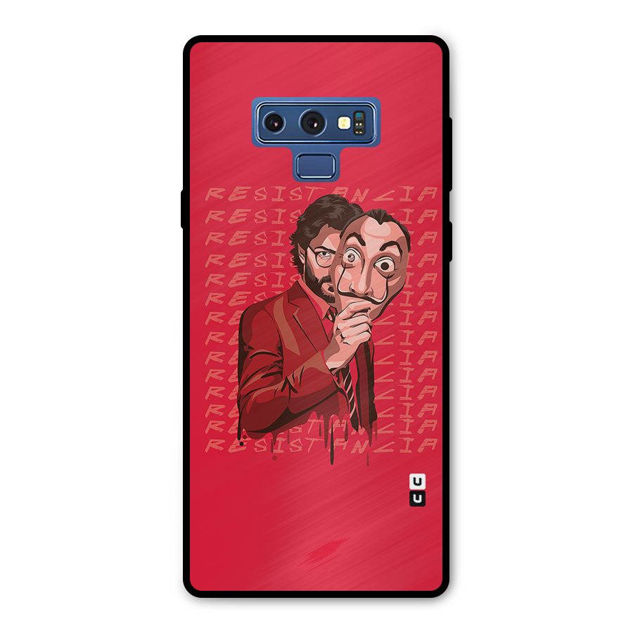 Resistancia Professor Art Metal Back Case for Galaxy Note 9
