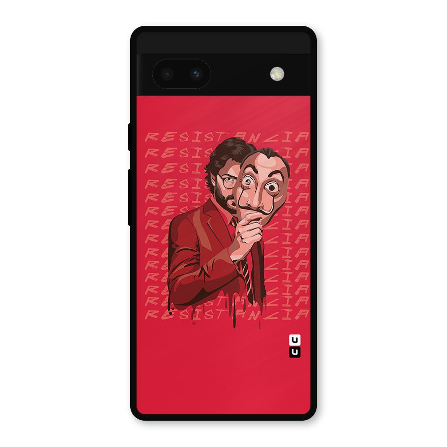 Resistancia Professor Art Metal Back Case for Google Pixel 6a