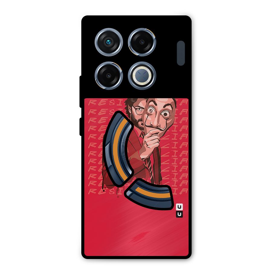 Resistancia Professor Art Metal Back Case for Infinix GT 20 Pro