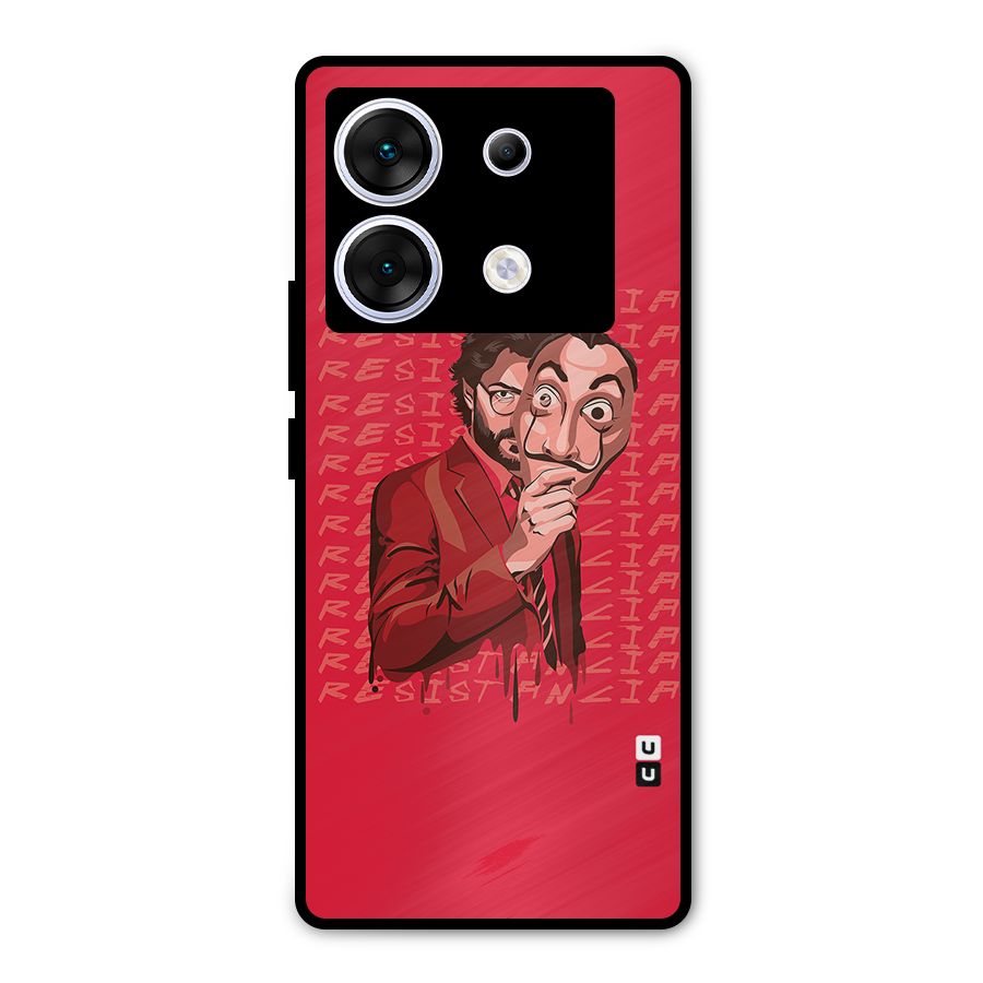 Resistancia Professor Art Metal Back Case for Infinix Zero 30 5G