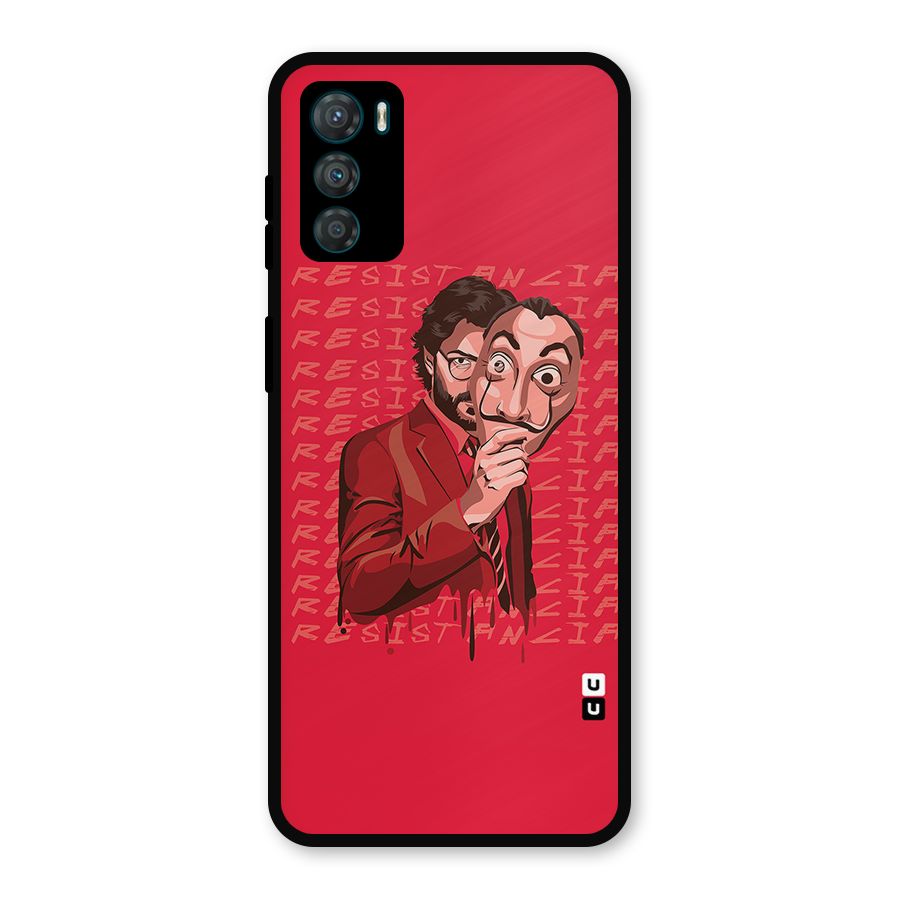 Resistancia Professor Art Metal Back Case for Moto G42