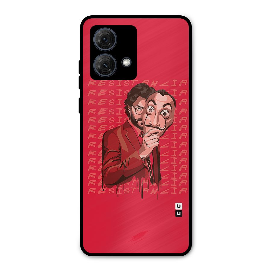 Resistancia Professor Art Metal Back Case for Moto G84