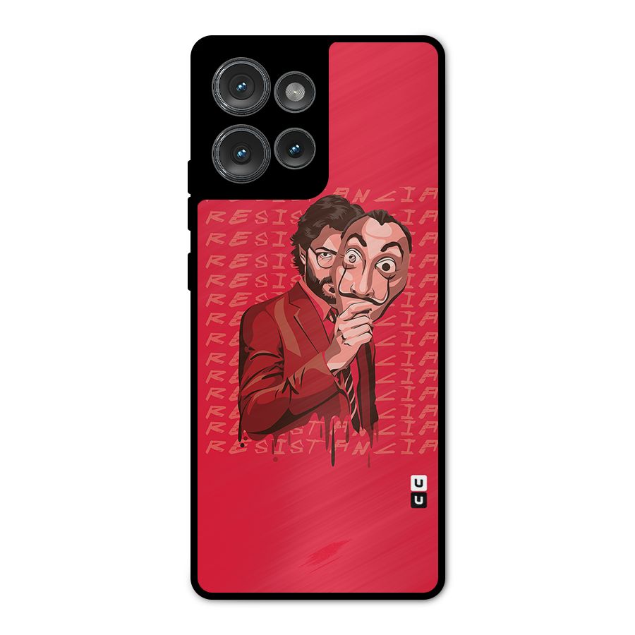 Resistancia Professor Art Metal Back Case for Motorola Edge 50