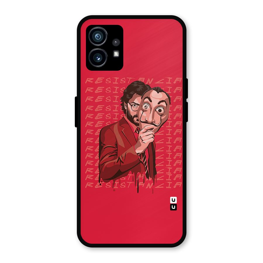 Resistancia Professor Art Metal Back Case for Nothing Phone 1