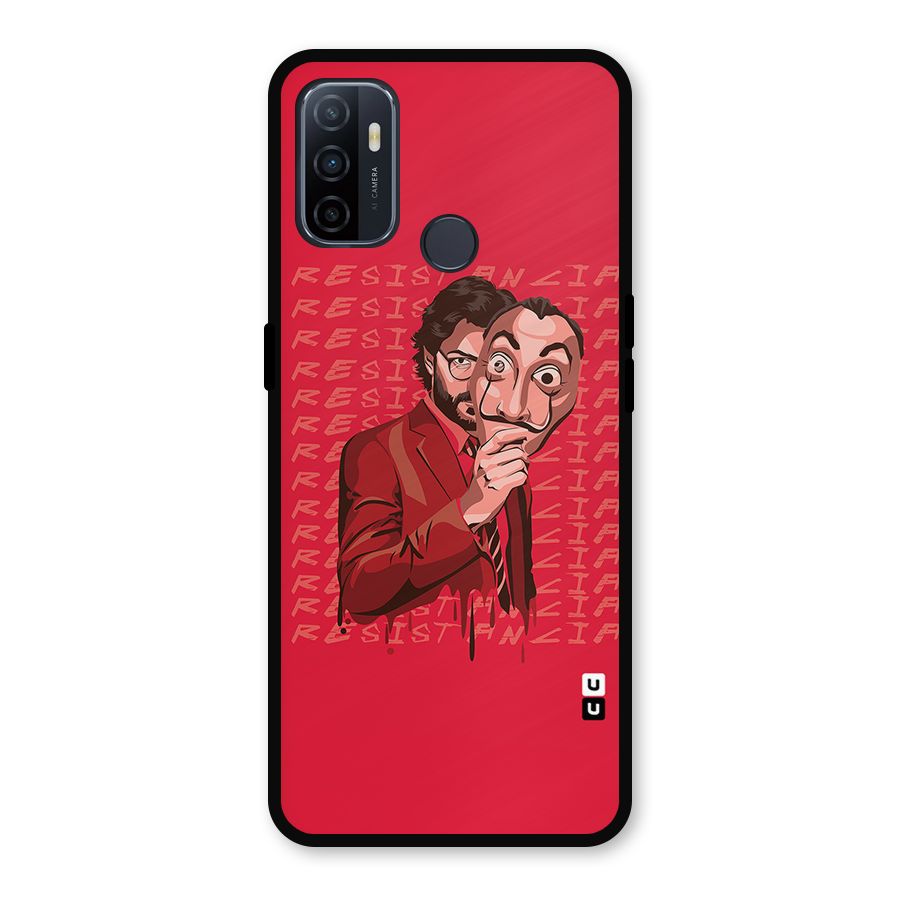 Resistancia Professor Art Metal Back Case for Oppo A53
