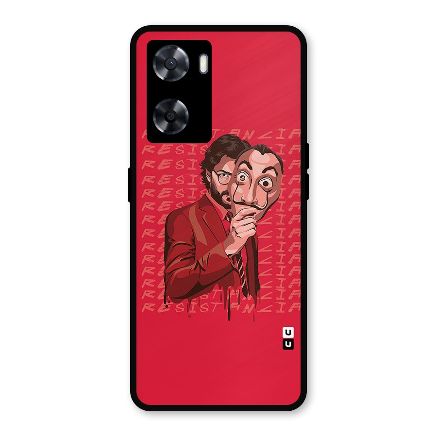 Resistancia Professor Art Metal Back Case for Oppo A57 2022