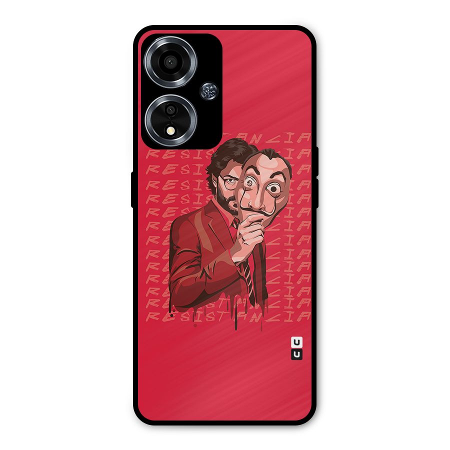 Resistancia Professor Art Metal Back Case for Oppo A59